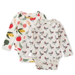 NIB Tea Collection bodysuits (3-6mo)